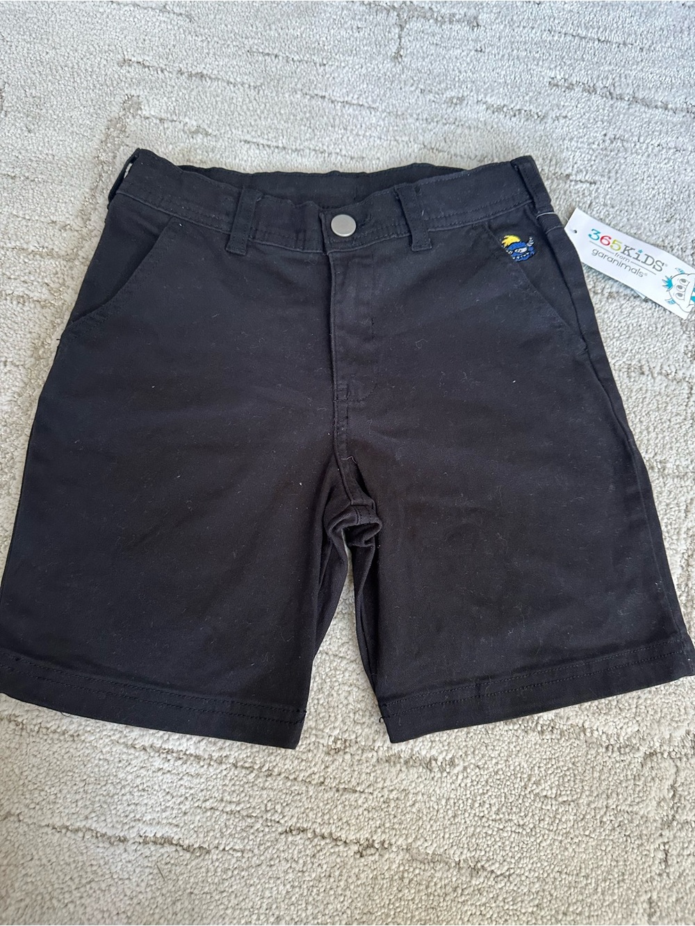 NWT Boys Sz 6 Black Cotton Blend Kids Shorts